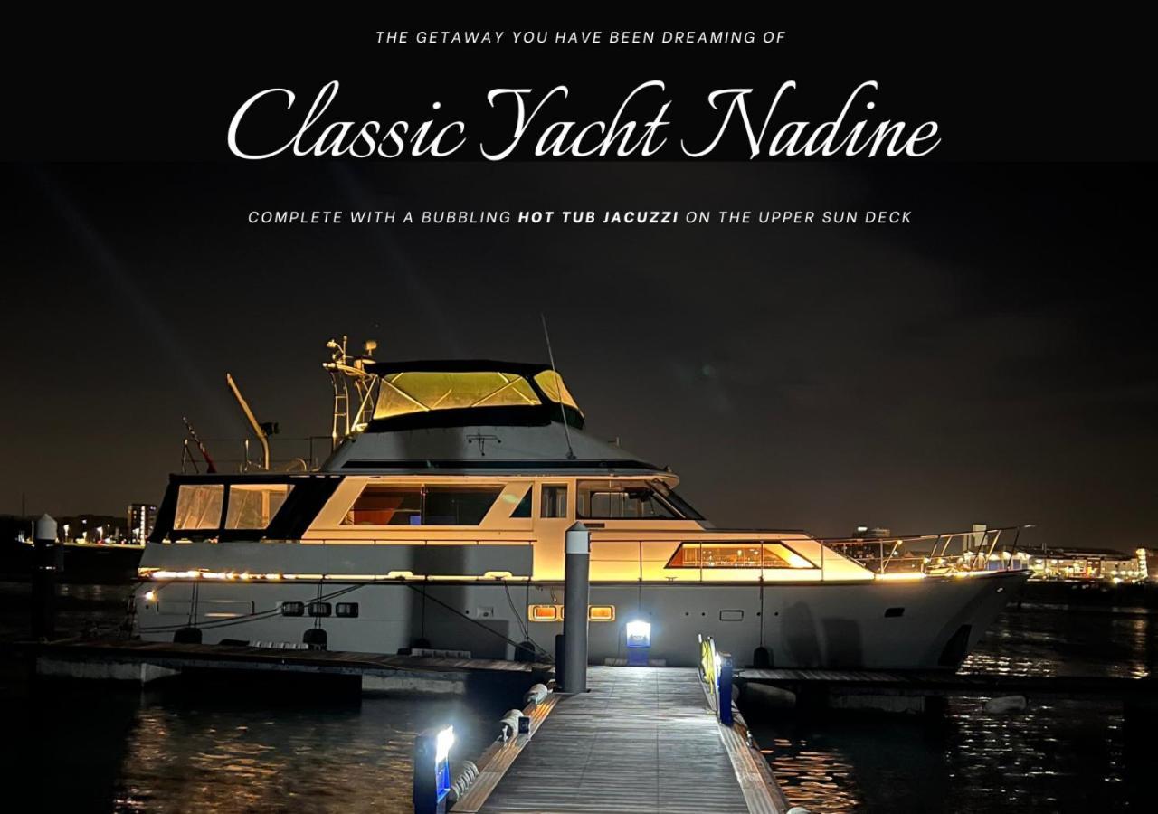 Classic Yacht Nadine In Poole Harbour, Dorset, With A Hot Tub Jacuzzi Kültér fotó